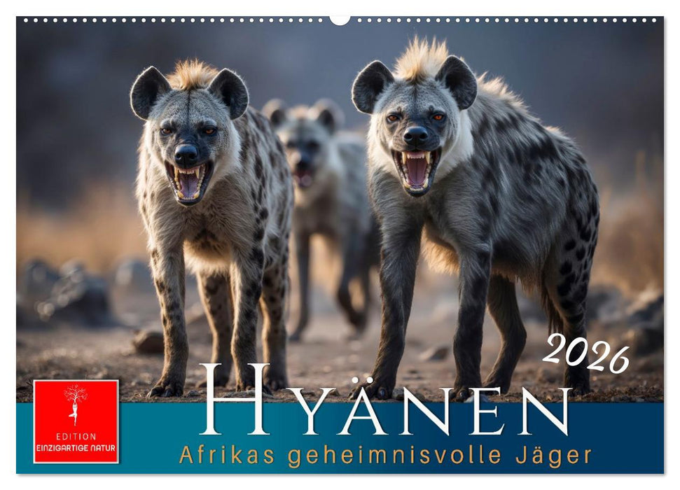 Hyänen - Afrikas geheimnisvolle Jäger (CALVENDO Wandkalender 2026)