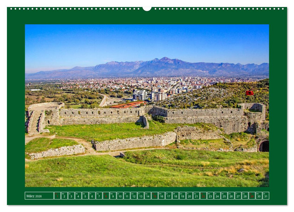 Shkodra – Perle im Norden Albaniens (CALVENDO Premium Wandkalender 2026)