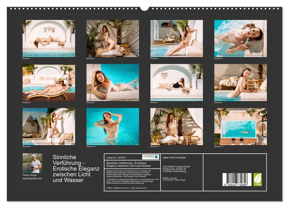 Sinnliche Verführung - Erotische Eleganz zwischen Licht und Wasser (CALVENDO Premium Wandkalender 2026)