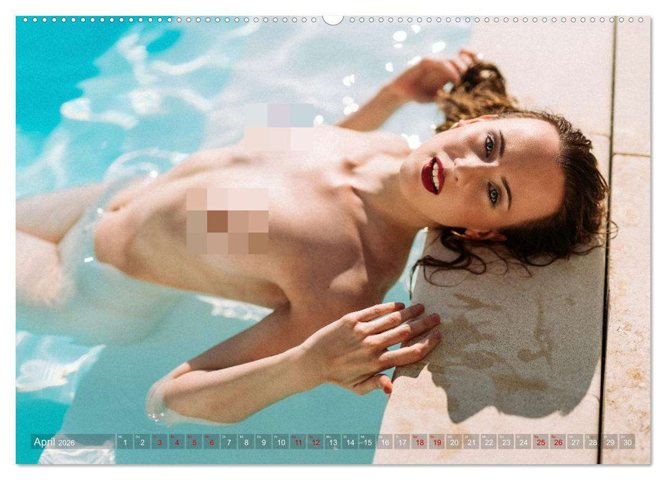 Sinnliche Verführung - Erotische Eleganz zwischen Licht und Wasser (CALVENDO Premium Wandkalender 2026)