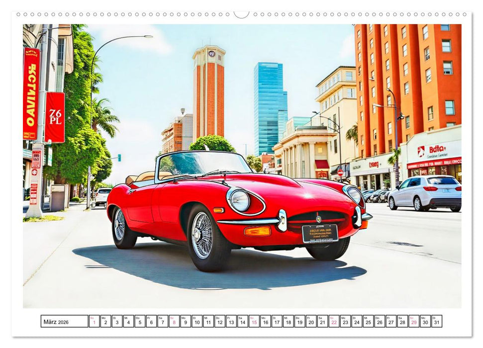 Kultautos der 1960er Jahre (CALVENDO Premium Wandkalender 2026)