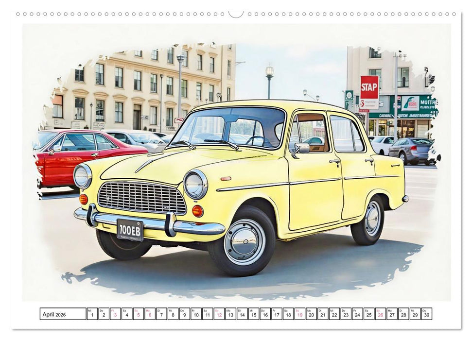 Kultautos der 1960er Jahre (CALVENDO Premium Wandkalender 2026)