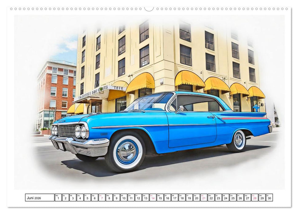 Kultautos der 1960er Jahre (CALVENDO Premium Wandkalender 2026)