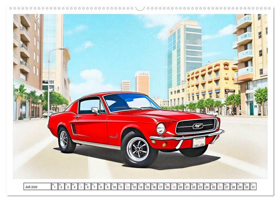 Kultautos der 1960er Jahre (CALVENDO Premium Wandkalender 2026)