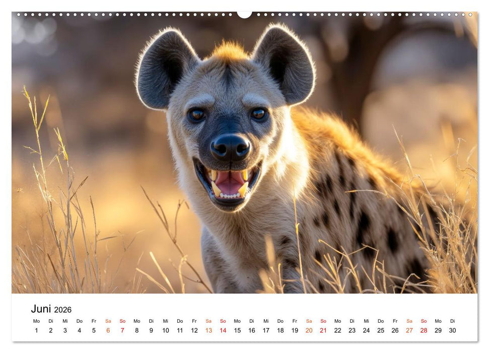 Hyänen - Afrikas geheimnisvolle Jäger (CALVENDO Premium Wandkalender 2026)