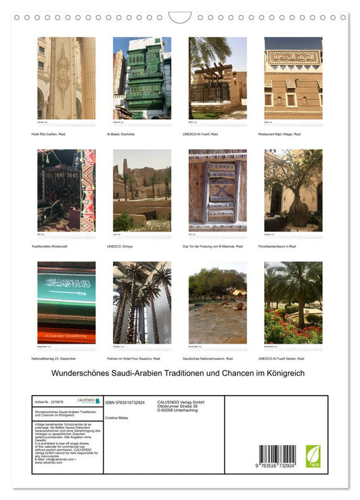 Wunderschönes Saudi-Arabien Traditionen und Chancen im Königreich (CALVENDO Wandkalender 2026)