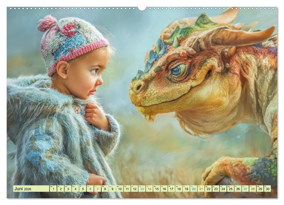 Ewige Drachenliebe - Eine zeitlose Faszination (CALVENDO Premium Wandkalender 2026)