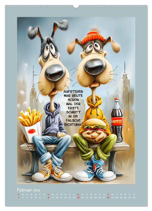 Hundstage. Bissiger Humor vom Feinsten (CALVENDO Wandkalender 2026)