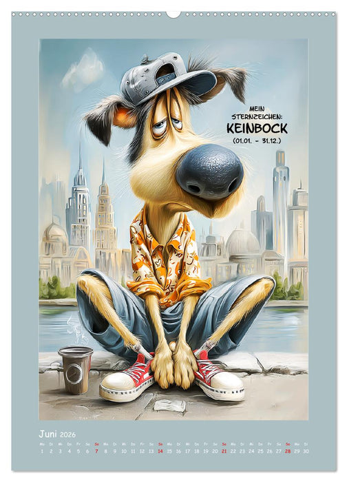 Hundstage. Bissiger Humor vom Feinsten (CALVENDO Wandkalender 2026)
