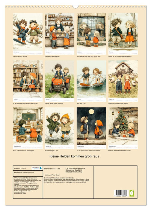 Kleine Helden kommen groß raus (CALVENDO Wandkalender 2026)