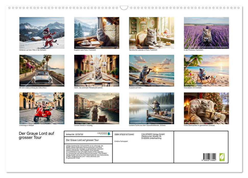 Der Graue Lord auf grosser Tour (CALVENDO Wandkalender 2026)
