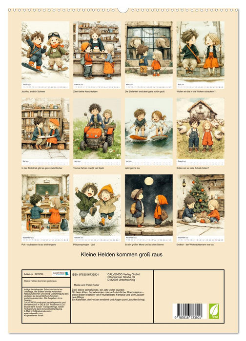 Kleine Helden kommen groß raus (CALVENDO Premium Wandkalender 2026)