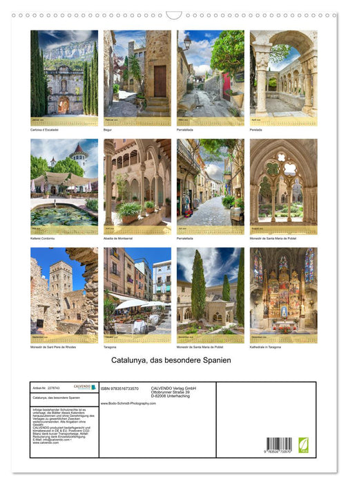 Catalunya, das besondere Spanien (CALVENDO Wandkalender 2026)
