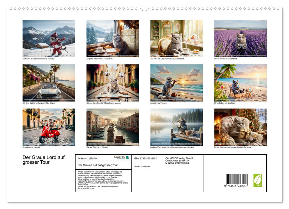 Der Graue Lord auf grosser Tour (CALVENDO Premium Wandkalender 2026)