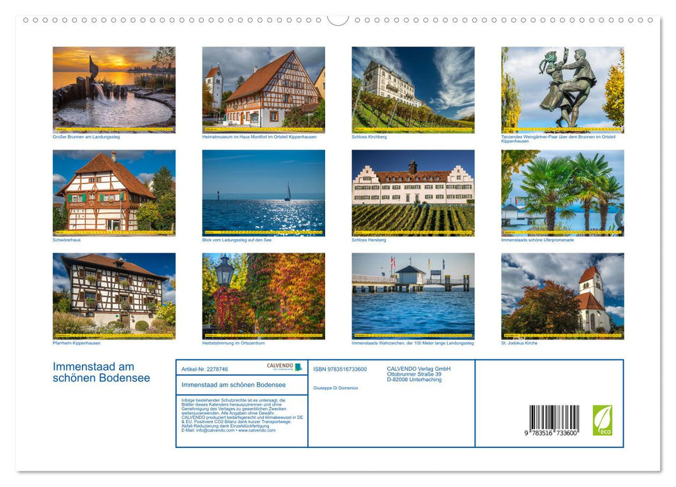 Immenstaad am schönen Bodensee (CALVENDO Premium Wandkalender 2026)