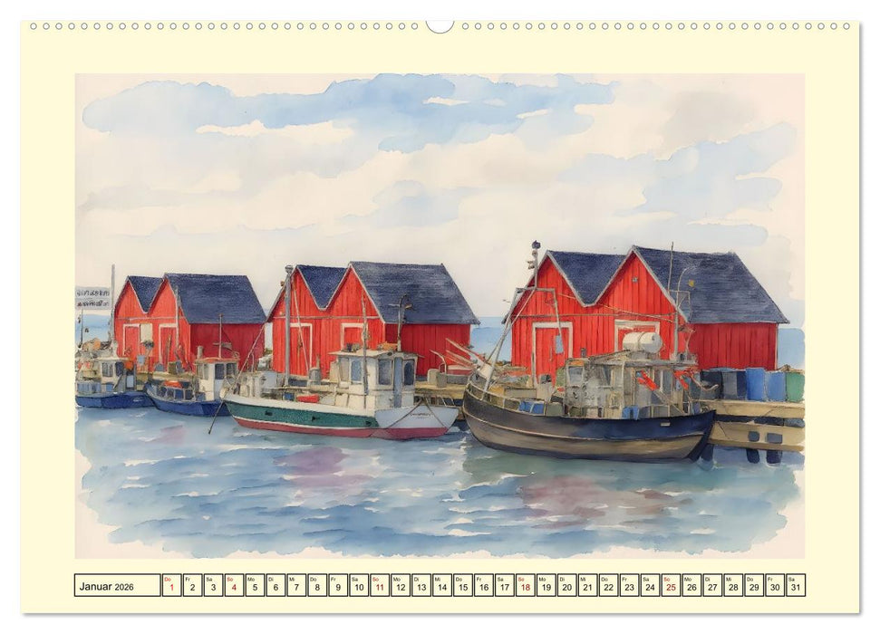 Entlang der deutschen Ostseeküste (CALVENDO Wandkalender 2026)