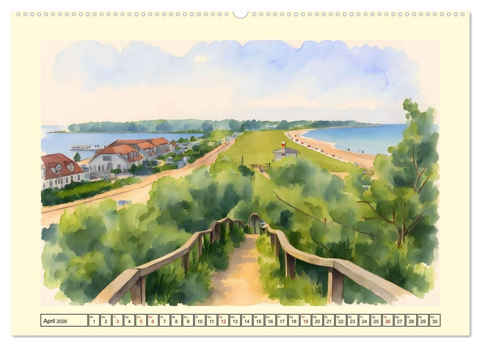 Entlang der deutschen Ostseeküste (CALVENDO Wandkalender 2026)
