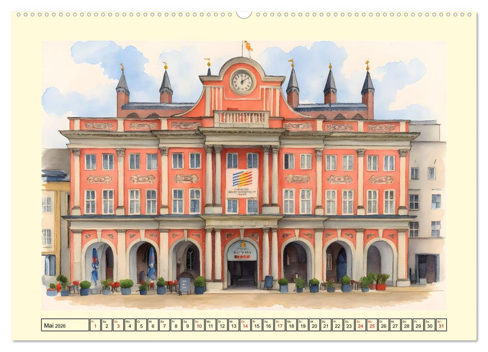 Entlang der deutschen Ostseeküste (CALVENDO Wandkalender 2026)