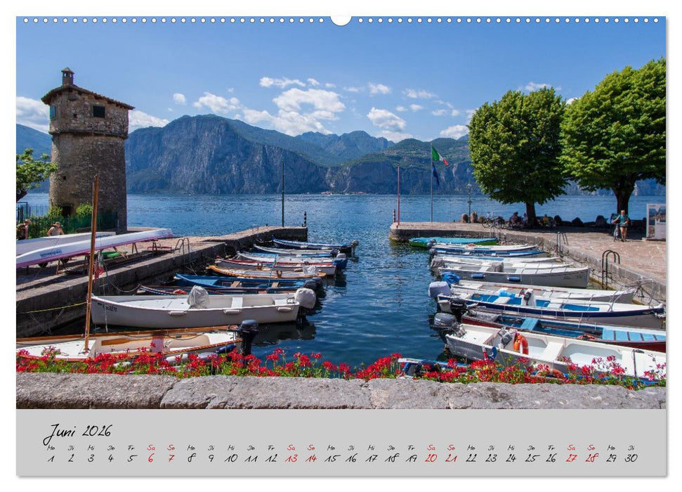 Sehnsuchtsziel Lago di Garda (CALVENDO Premium Wandkalender 2026)