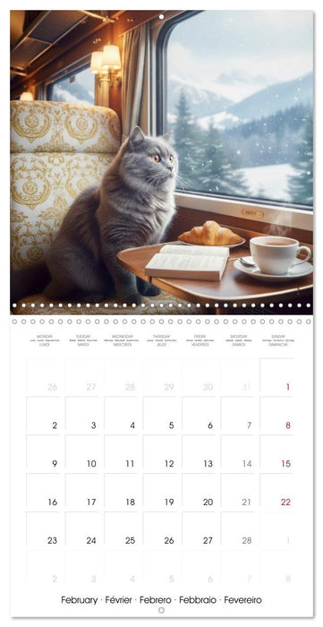 Le duc gris en voyage (CALVENDO Calendrier mensuel 2026)