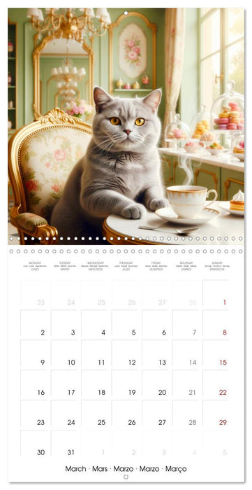 Le duc gris en voyage (CALVENDO Calendrier mensuel 2026)