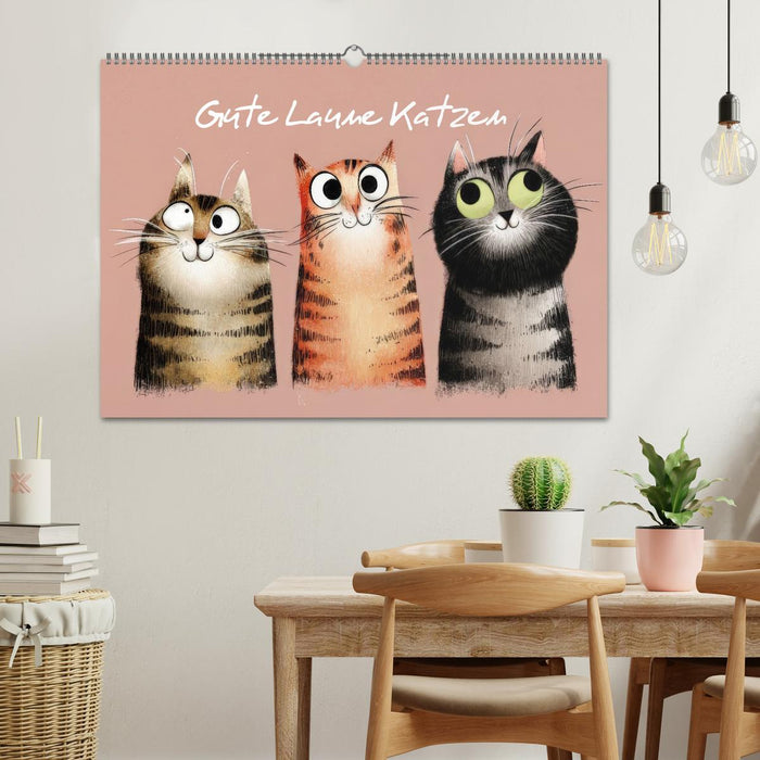 Gute Laune Katzen (CALVENDO Wandkalender 2026)