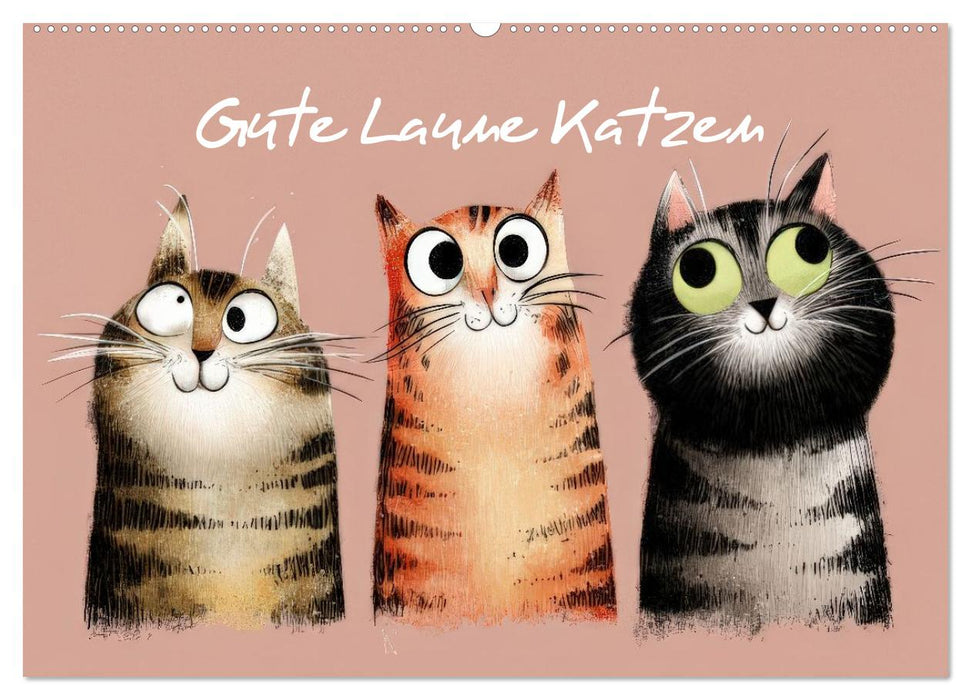 Gute Laune Katzen (CALVENDO Wandkalender 2026)