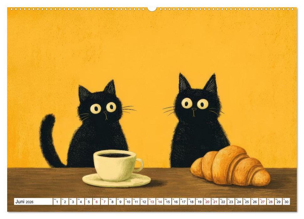 Gute Laune Katzen (CALVENDO Wandkalender 2026)