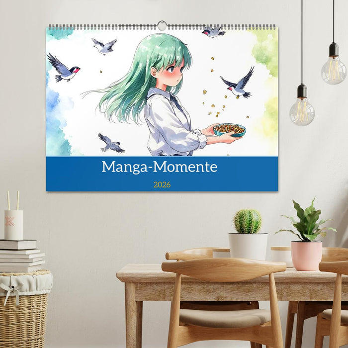 Manga-Momente (CALVENDO Wandkalender 2026)