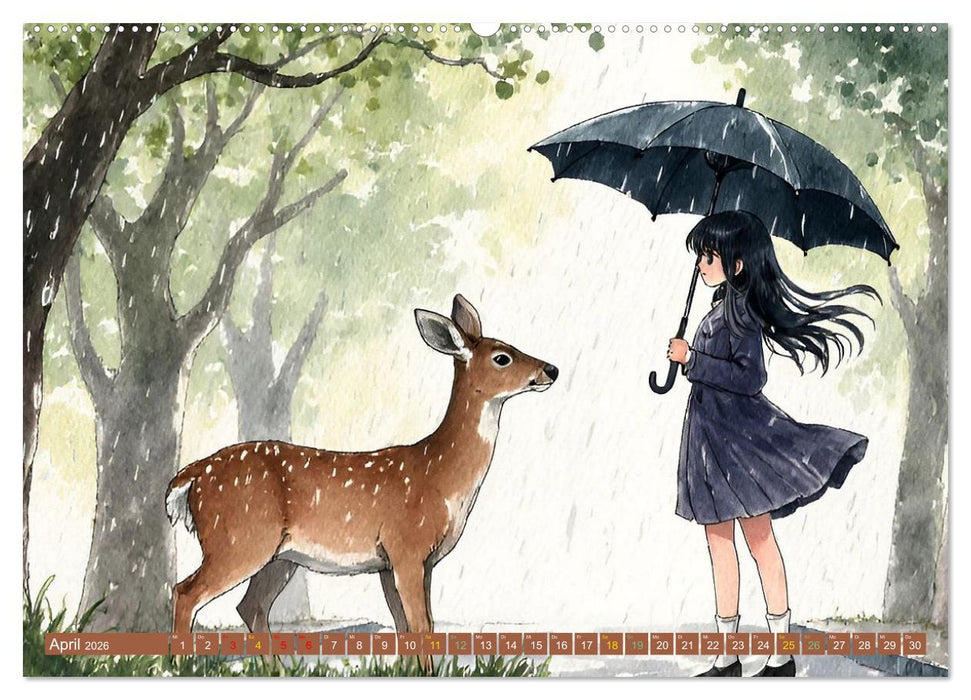 Manga-Momente (CALVENDO Wandkalender 2026)