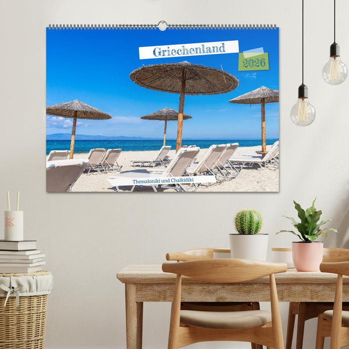 Griechenland - Thessaloniki und Chalkidiki (CALVENDO Wandkalender 2026)