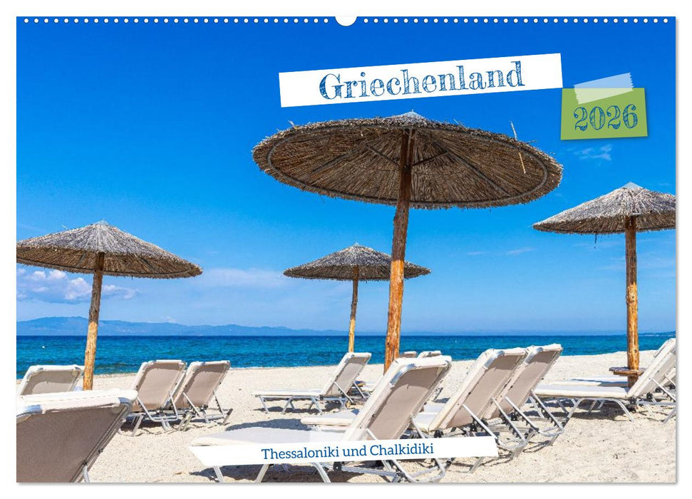Griechenland - Thessaloniki und Chalkidiki (CALVENDO Wandkalender 2026)