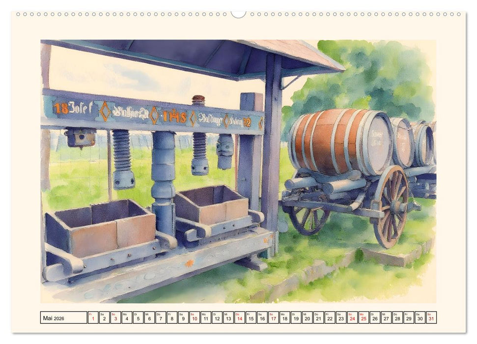 Deutsche Weinstraße - Genuss und Natur (CALVENDO Wandkalender 2026)