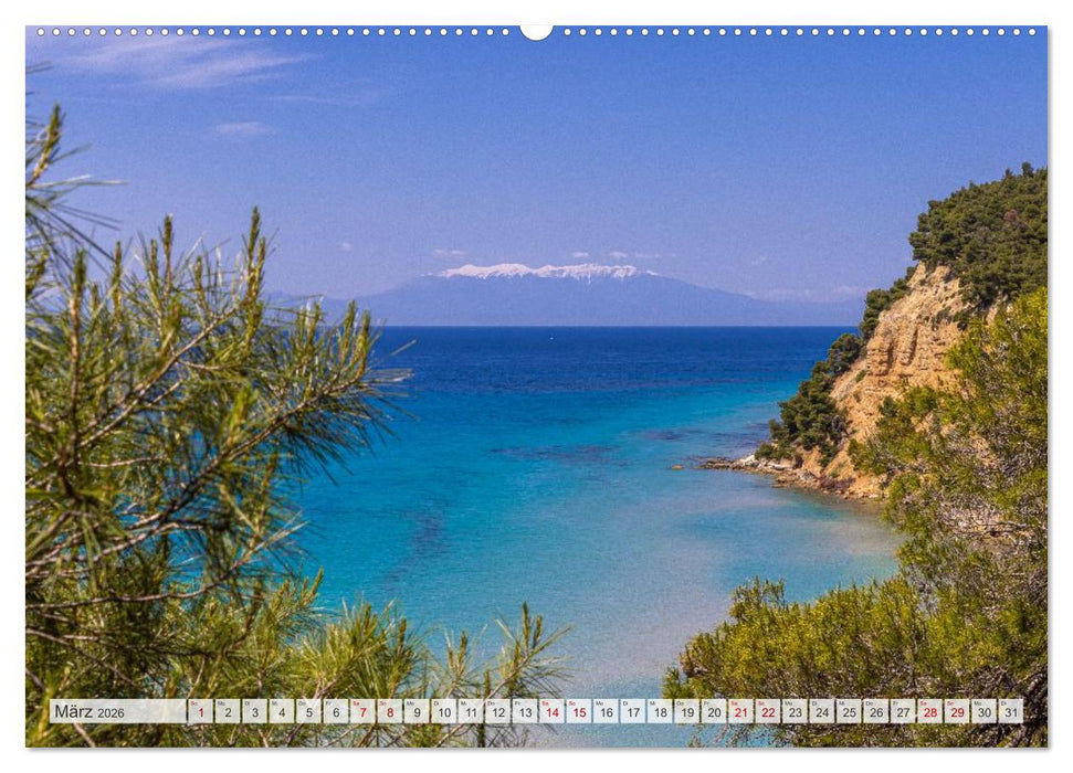 Griechenland - Thessaloniki und Chalkidiki (CALVENDO Premium Wandkalender 2026)