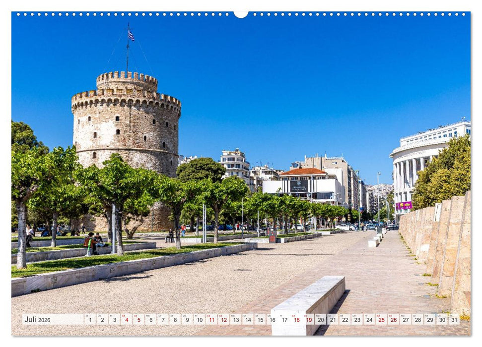 Griechenland - Thessaloniki und Chalkidiki (CALVENDO Premium Wandkalender 2026)