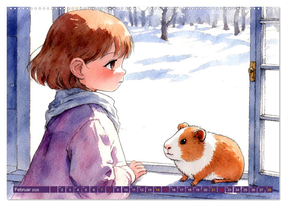 Manga-Momente (CALVENDO Premium Wandkalender 2026)