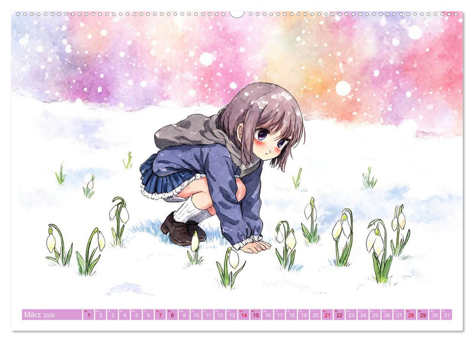 Manga-Momente (CALVENDO Premium Wandkalender 2026)