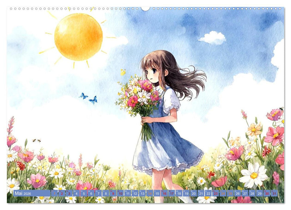 Manga-Momente (CALVENDO Premium Wandkalender 2026)