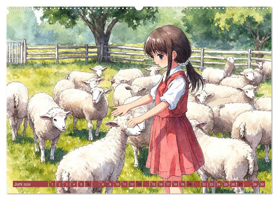 Manga-Momente (CALVENDO Premium Wandkalender 2026)