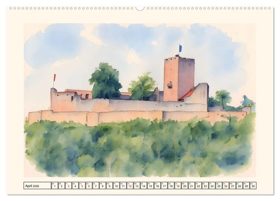 Deutsche Weinstraße - Genuss und Natur (CALVENDO Premium Wandkalender 2026)