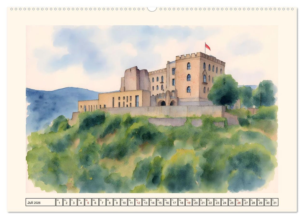 Deutsche Weinstraße - Genuss und Natur (CALVENDO Premium Wandkalender 2026)