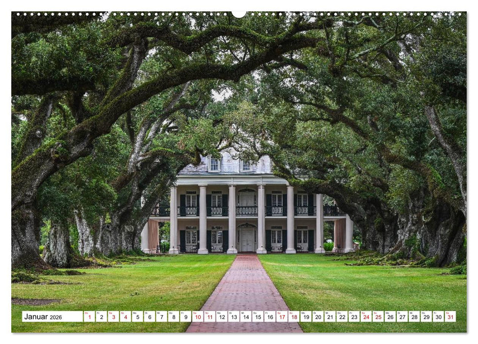 Louisiana - Sümpfe und Plantagenhäuser (CALVENDO Wandkalender 2026)