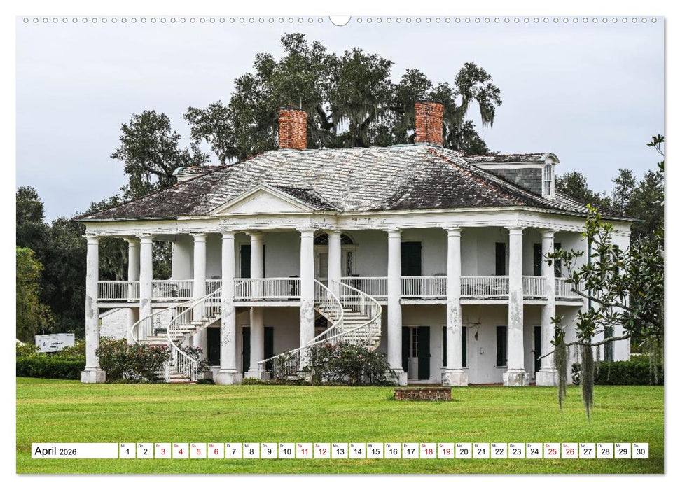 Louisiana - Sümpfe und Plantagenhäuser (CALVENDO Wandkalender 2026)
