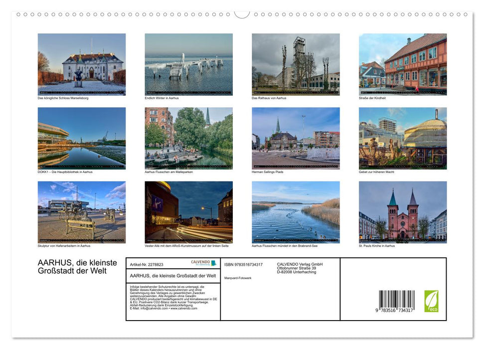 AARHUS, die kleinste Großstadt der Welt (CALVENDO Premium Wandkalender 2026)
