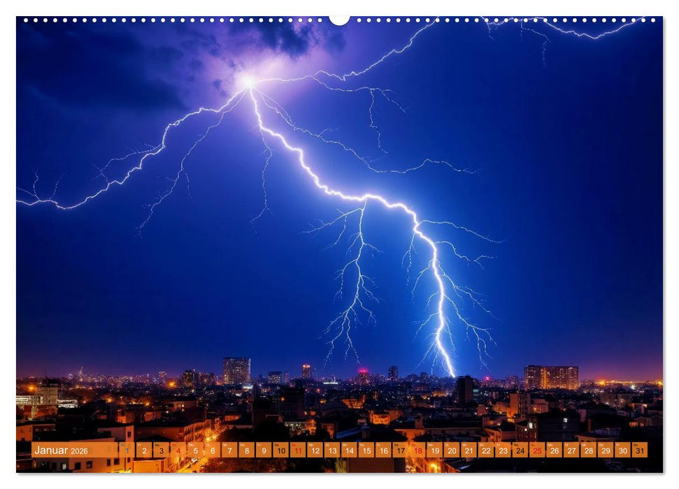 Mega-Blitze (CALVENDO Wandkalender 2026)