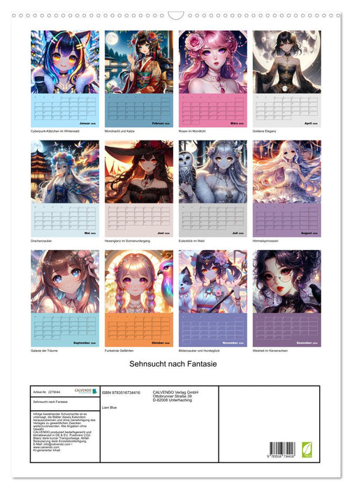 Sehnsucht nach Fantasie (CALVENDO Wandkalender 2026)