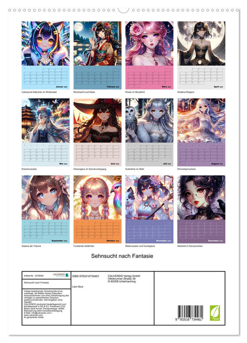 Sehnsucht nach Fantasie (CALVENDO Premium Wandkalender 2026)