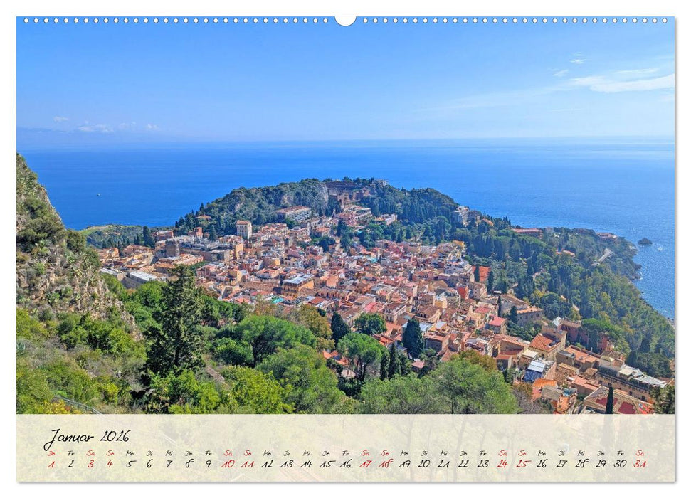 Siziliens Zauber – Von Palermo bis Taormina (CALVENDO Premium Wandkalender 2026)