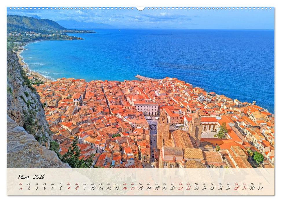 Siziliens Zauber – Von Palermo bis Taormina (CALVENDO Premium Wandkalender 2026)