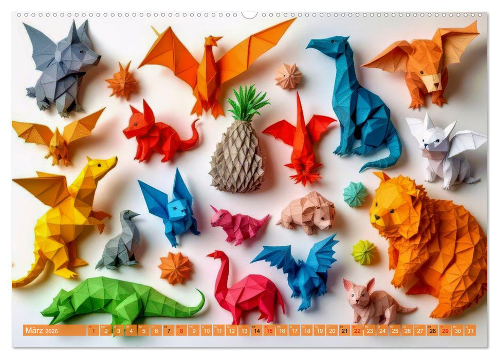 Origami-Formen (CALVENDO Wandkalender 2026)